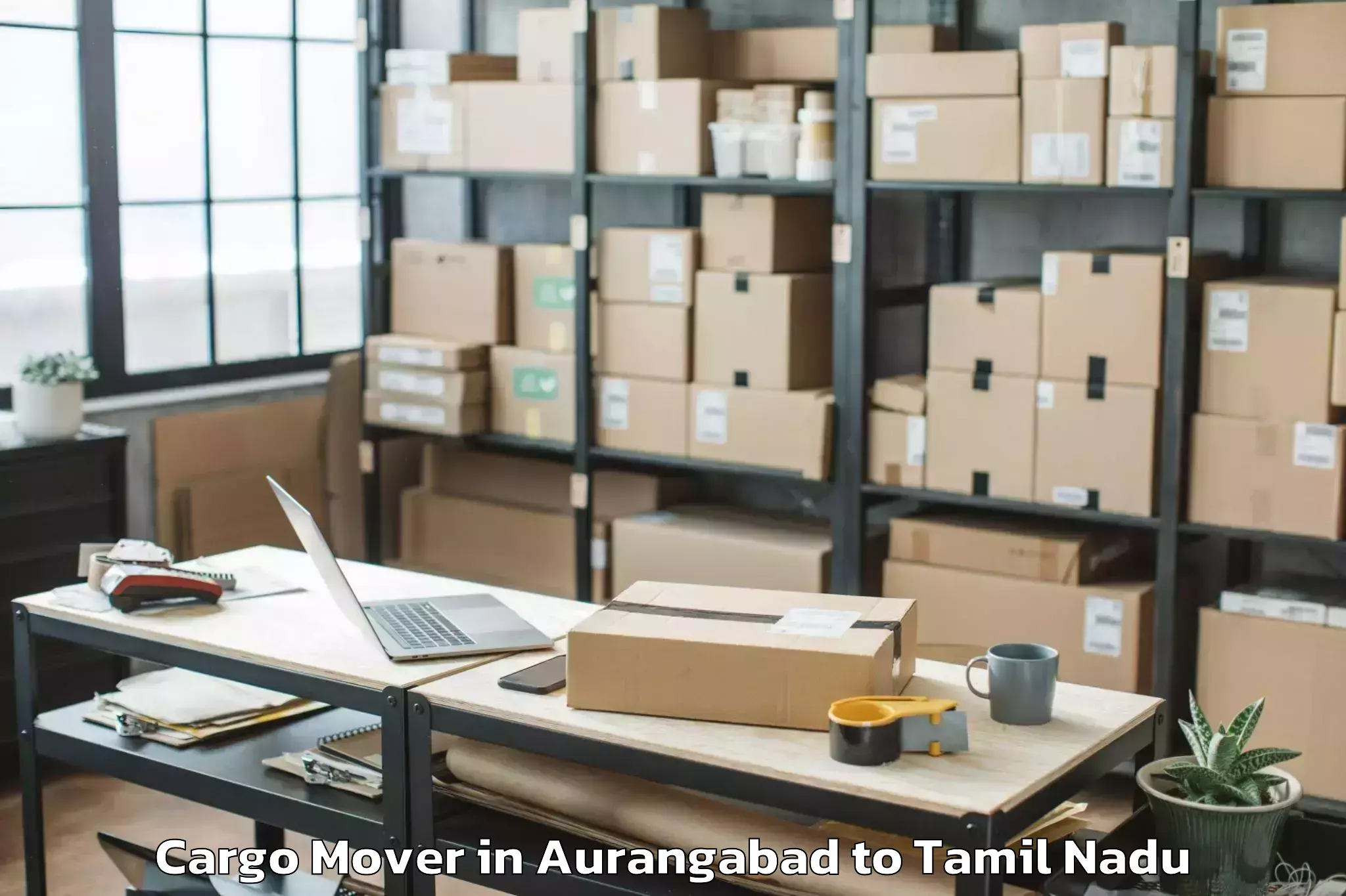 Reliable Aurangabad to Guindy Thiru Vi Ka Estate Cargo Mover